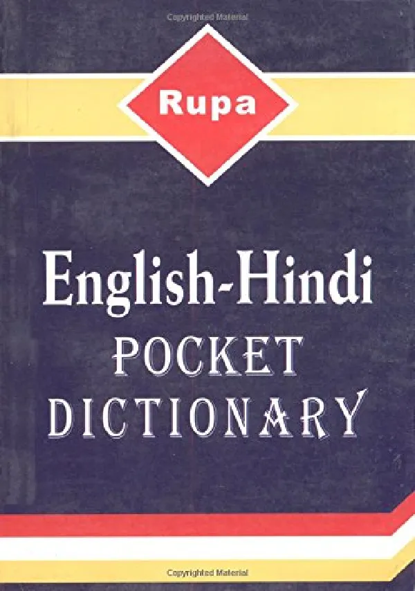 Rupa English-Hindi Pocket Dictionary