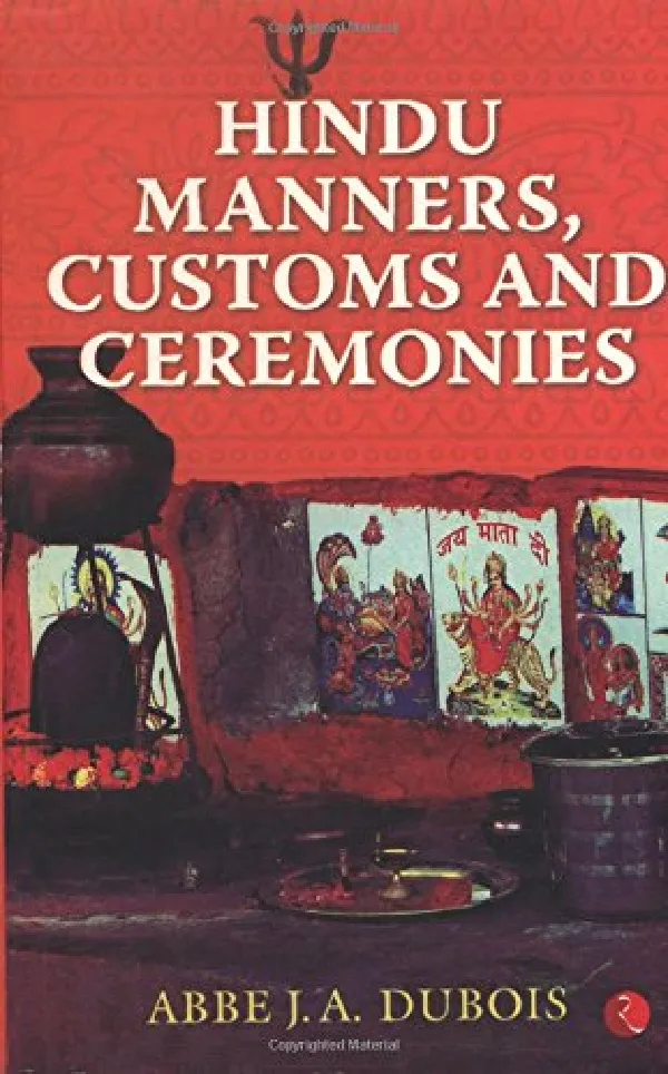 Hindu Manners Customs and Ceremonies