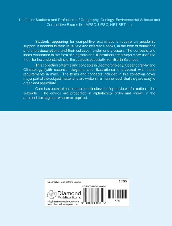 Terms and Concepts in Geomorphology, Oceanography and Climatology