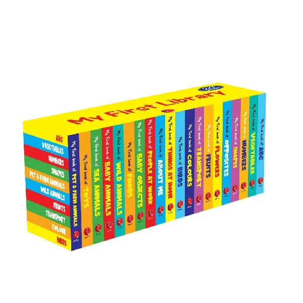 My First Library - Set of 20 Books (Box set)  - Kids Learning Board books - Children growth and development book - Paperback, 5 June 2022