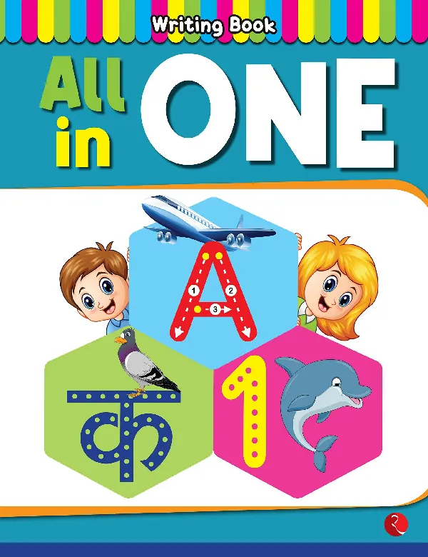 All in one Book - Practice writing book in English and Hindi for Kids - Children Learning book - Numbers, Alphabets - Paperback, 5 June 2022